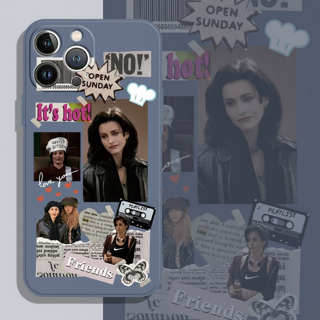 Retro Friends TV show quotes silicone phone case