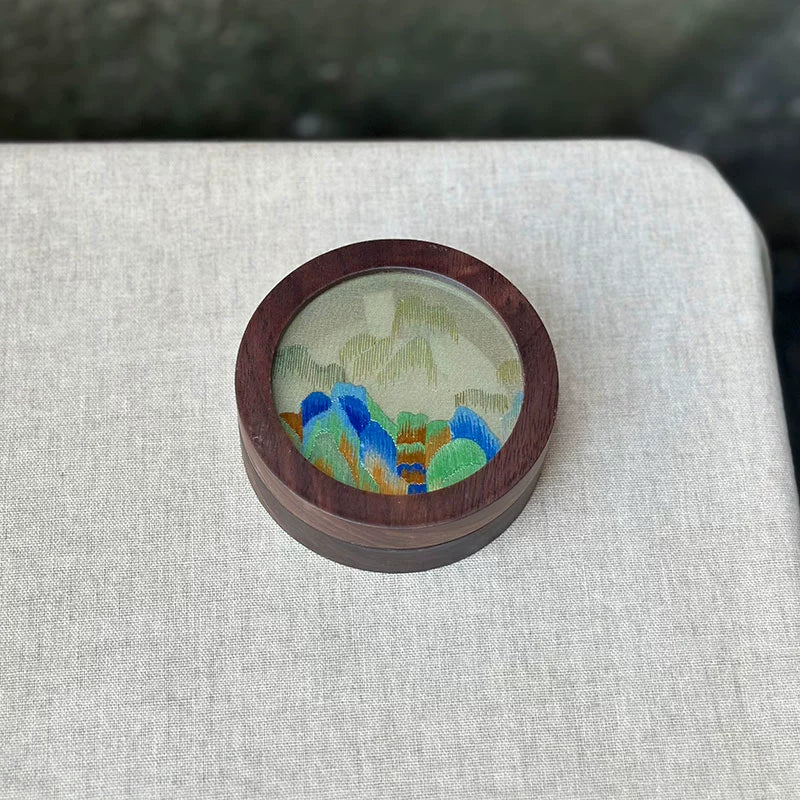 Chinese Embroidered Jewelry Box