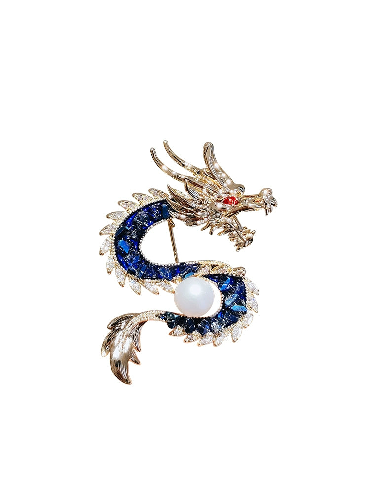 Chinese dragon brooch