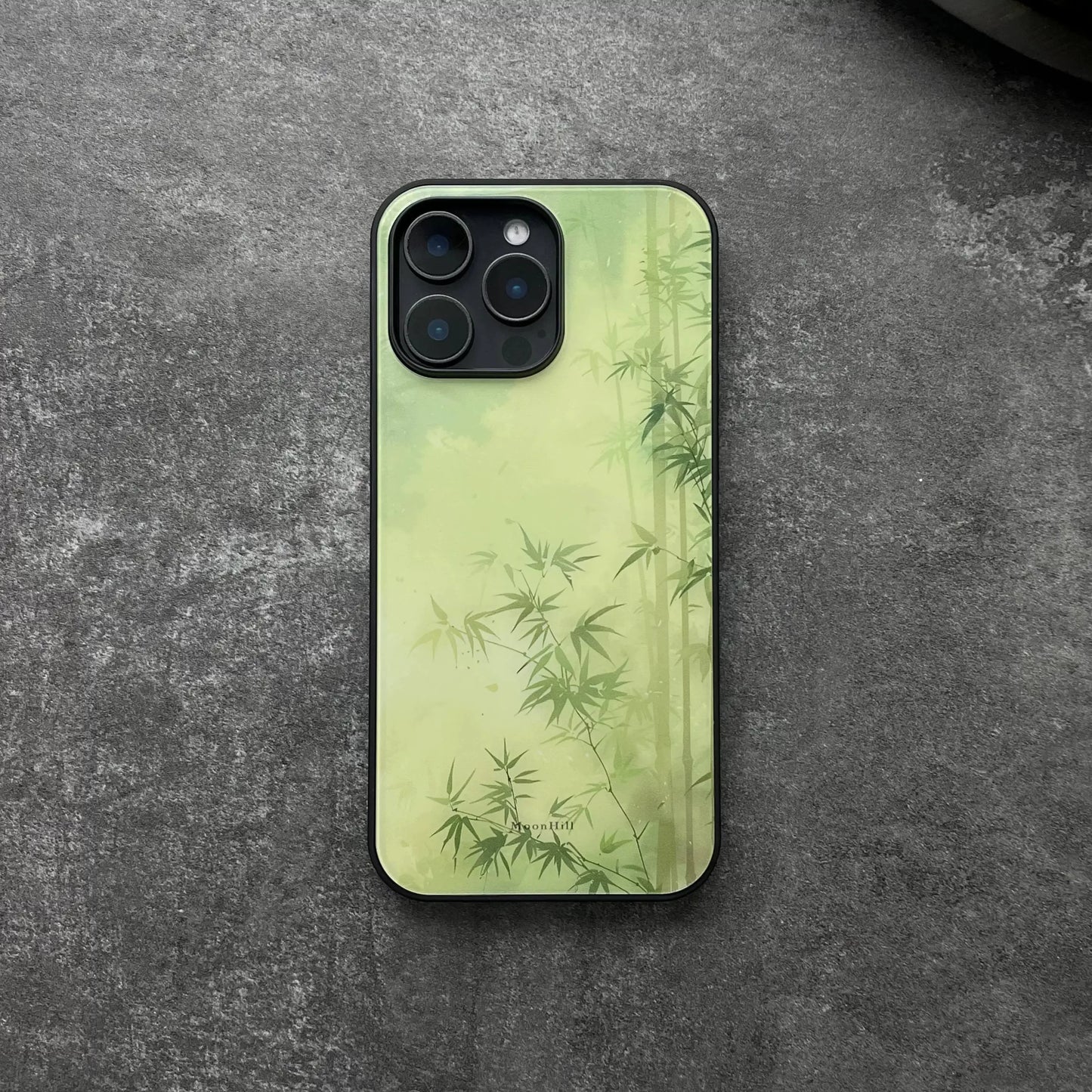 Bamboo non-slip full-coverage glass original design premium phone case