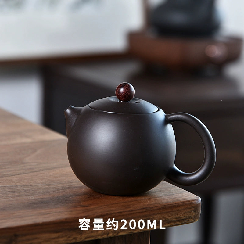 Ru Kiln Teapot Home Retro Ceramic Teapot