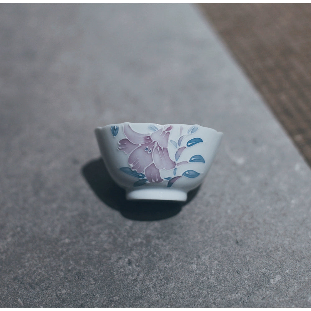 | Song Qingyuan | "Lily" Arida Hand Pastel tea set Bowl teacup