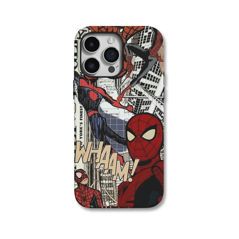 American retro hazey super spider-man film cartoon soft case phone case