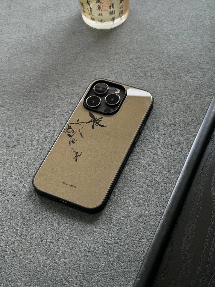 Night Studio Pomegranate Branch Brown Phone Case