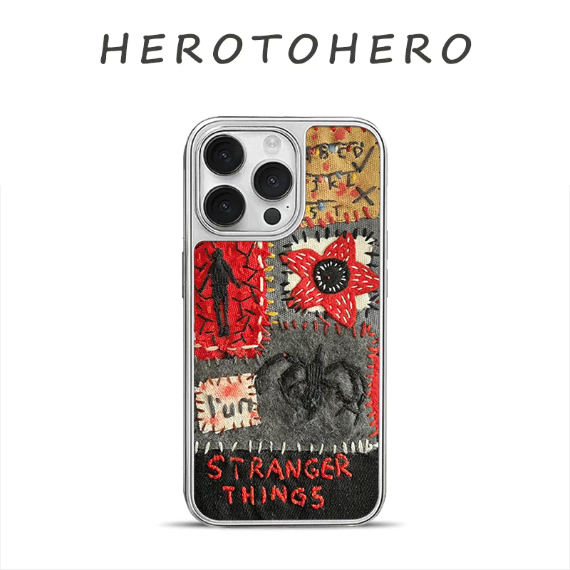 Graffiti strange things american acrylic black edge drop-proof phone case
