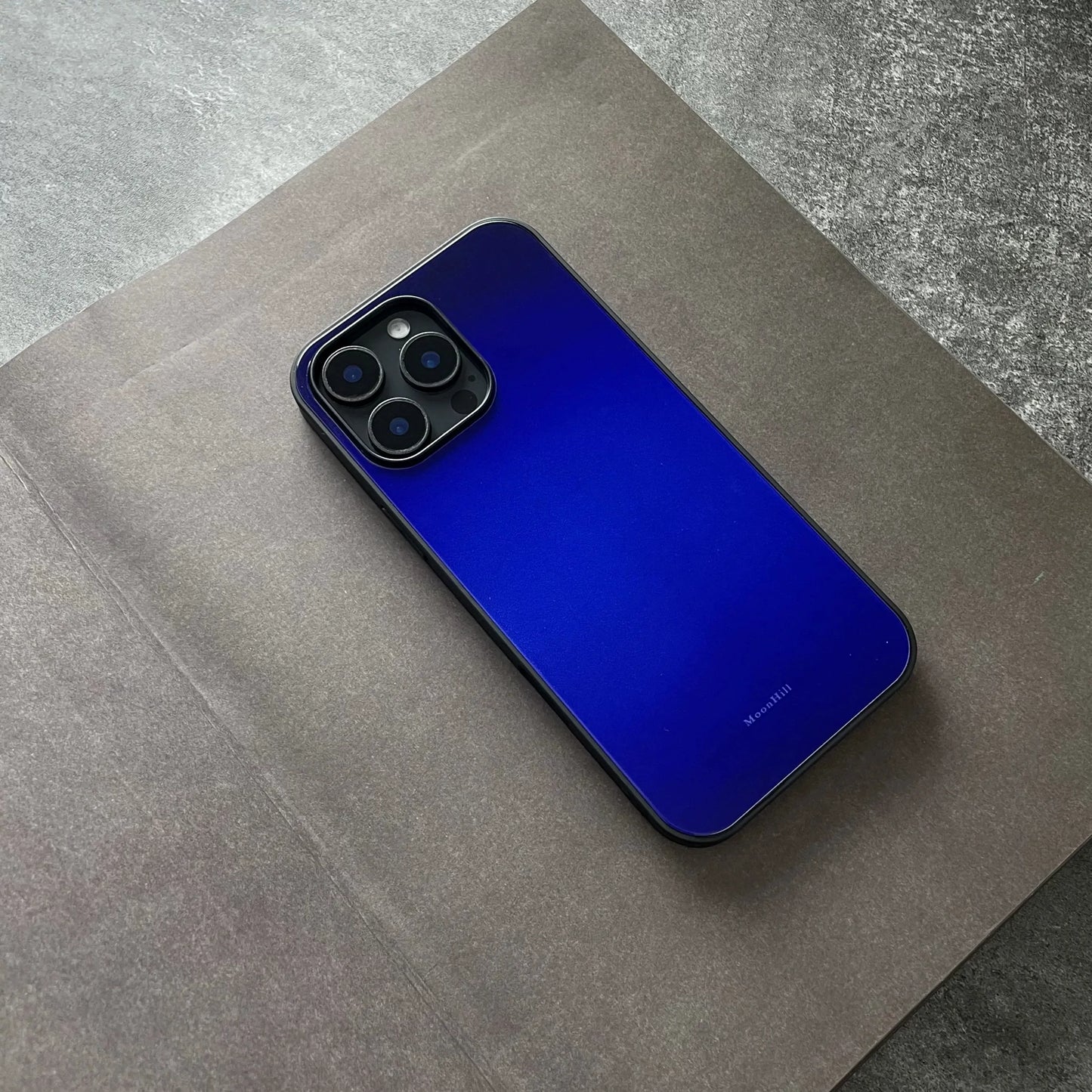 Dark blue non-slip full-coverage glass original premium phone case