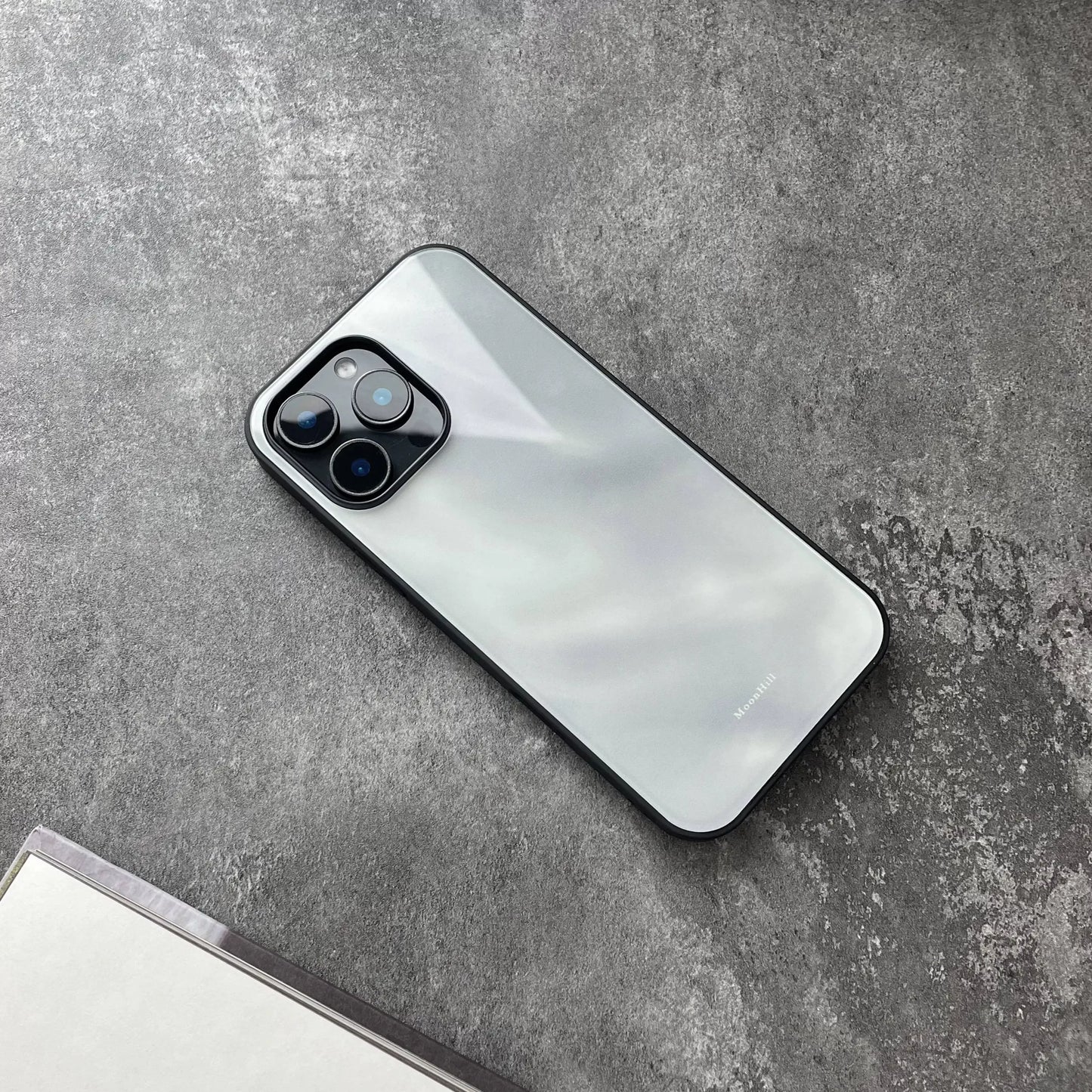 Floating White Clouds Art Design Anti-slip Full Coverage Glass Premium Phone Case