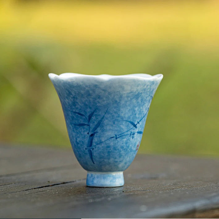 Hand-Painted Floral Teacup