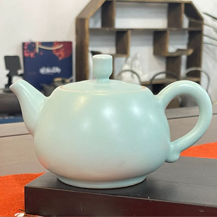 Ru Kiln Teapot Home Retro Ceramic Teapot