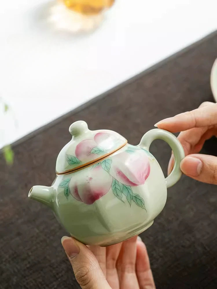 Ru Peach Bafang Home New Chinese Tea Ceramic Tea Kung Fu Tea Set