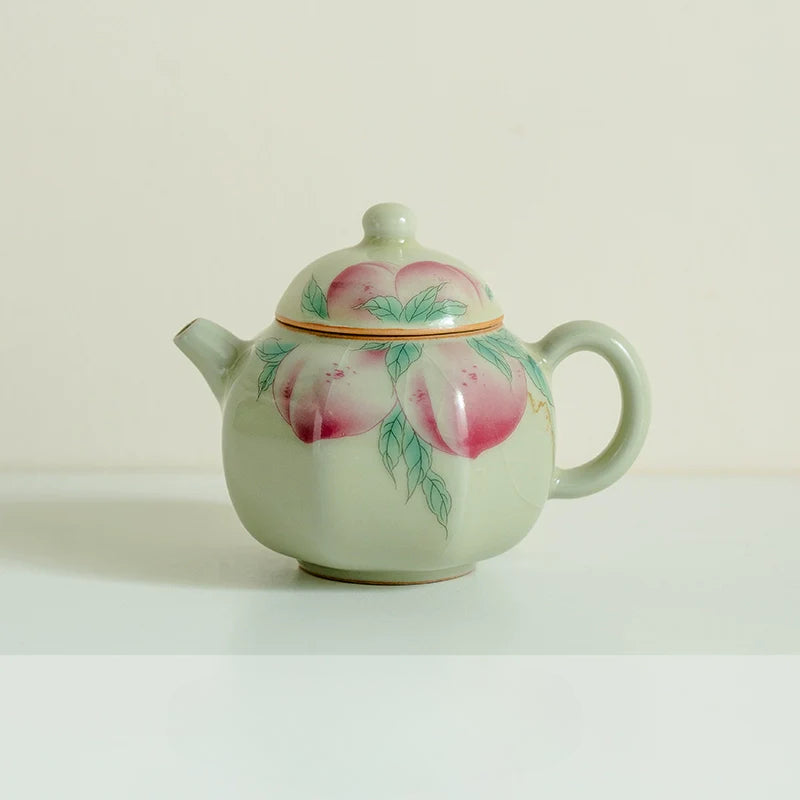 Ru Peach Bafang Home New Chinese Tea Ceramic Tea Kung Fu Tea Set