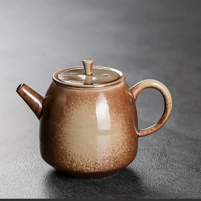 Ru Kiln Teapot Home Retro Ceramic Teapot