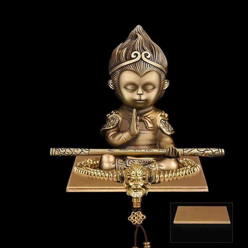 3D Embossed Sun Wukong Dashboard Figurine