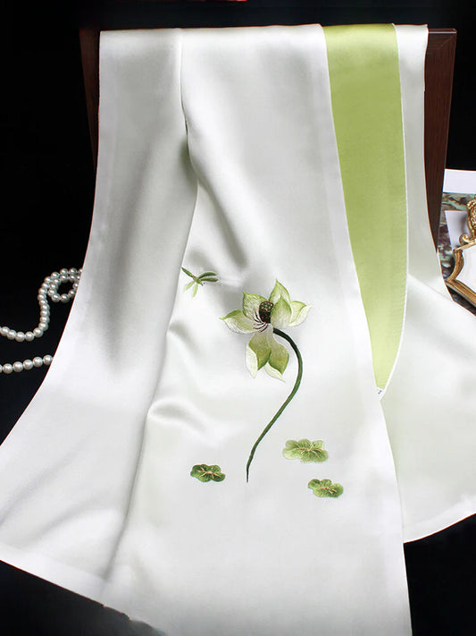 Suzhou embroidery hand-embroidered silk scarf