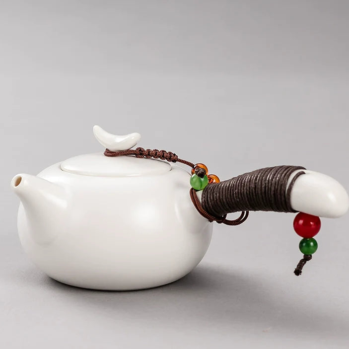 Ru Kiln Teapot Home Retro Ceramic Teapot