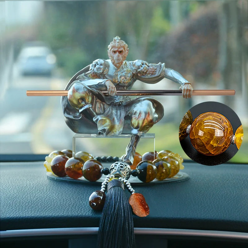 3D Embossed Sun Wukong Dashboard Figurine