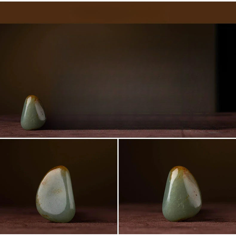 Natural Hetian Jade Keychain