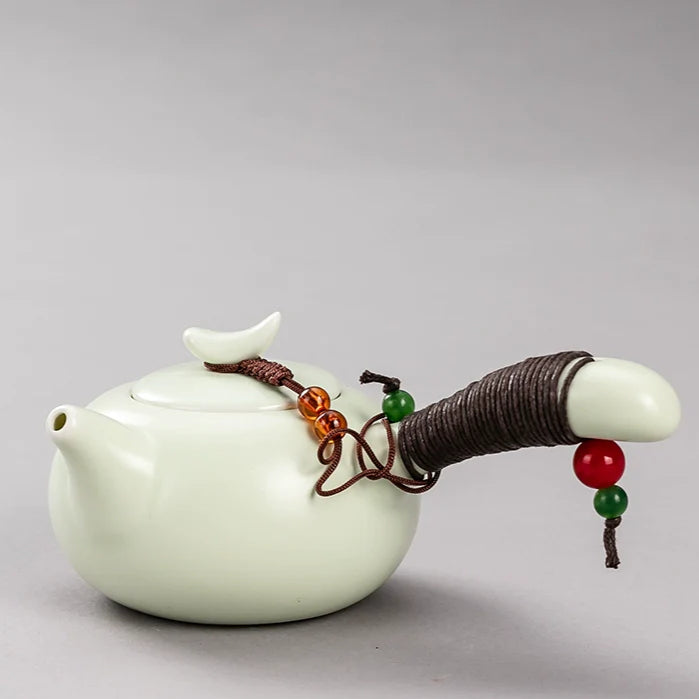 Ru Kiln Teapot Home Retro Ceramic Teapot