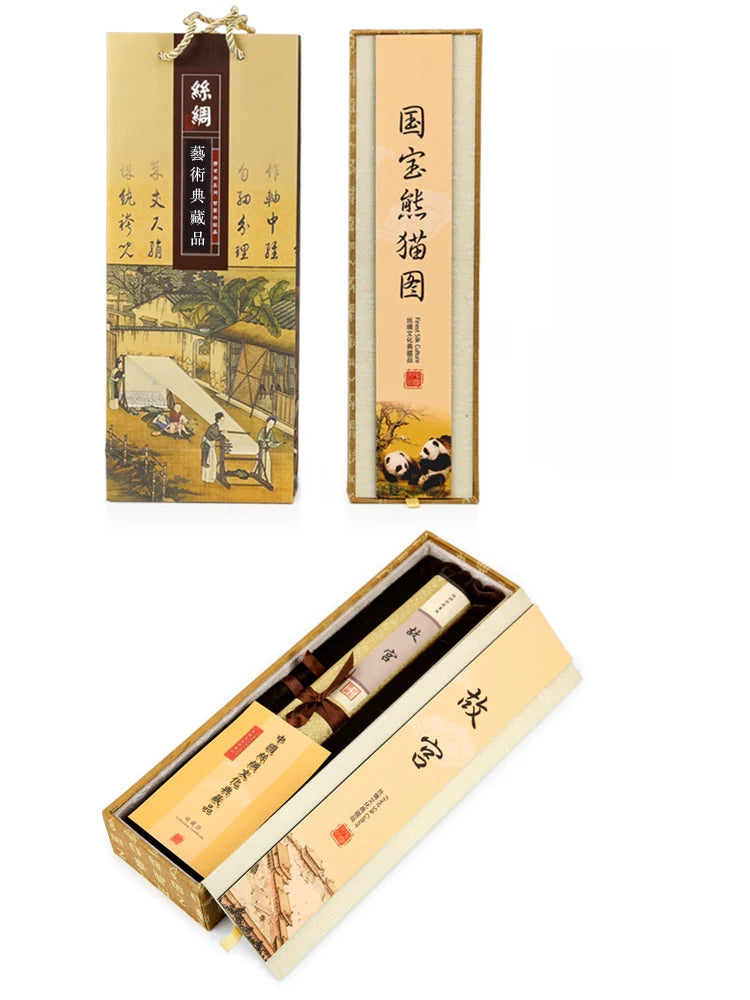 "Thousands of Miles of Rivers and Mountains" Silk Scroll Painting