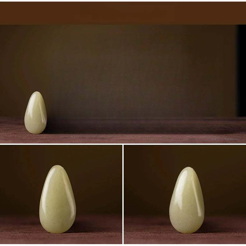 Natural Hetian Jade Keychain