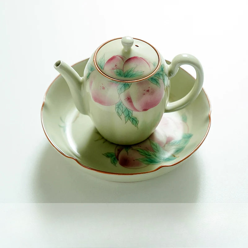 Ru Peach Bafang Home New Chinese Tea Ceramic Tea Kung Fu Tea Set