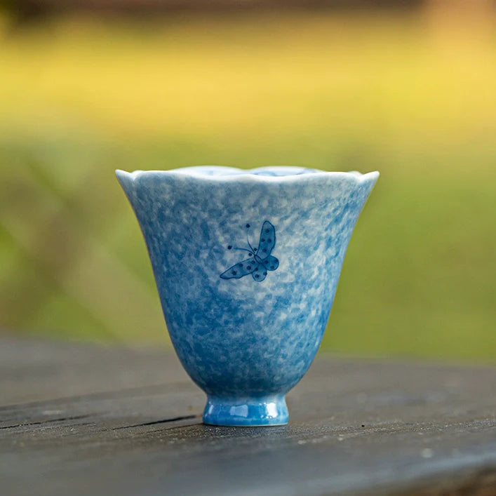 Hand-Painted Floral Teacup