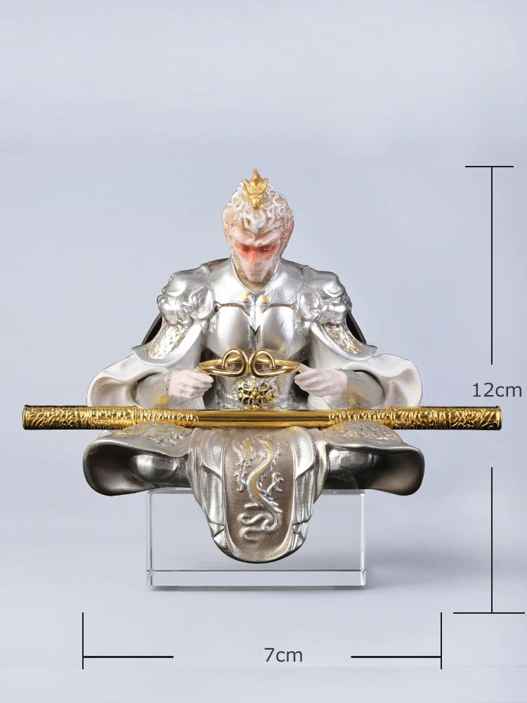 3D Embossed Sun Wukong Dashboard Figurine