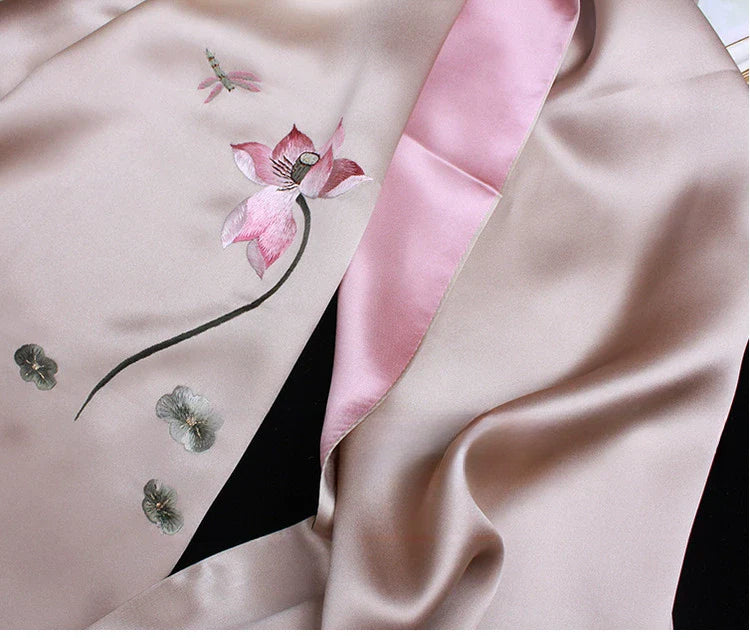 Suzhou embroidery hand-embroidered silk scarf
