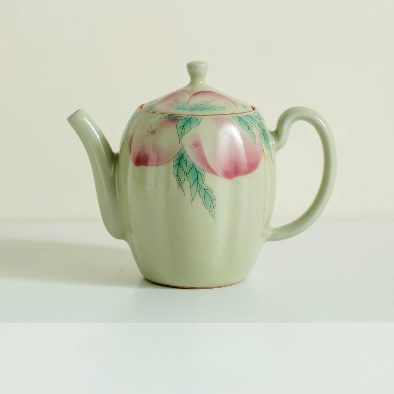 Ru Peach Bafang Home New Chinese Tea Ceramic Tea Kung Fu Tea Set