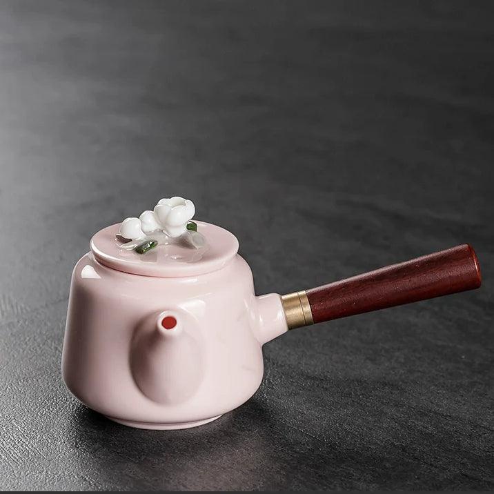 Ru Kiln Teapot Home Retro Ceramic Teapot