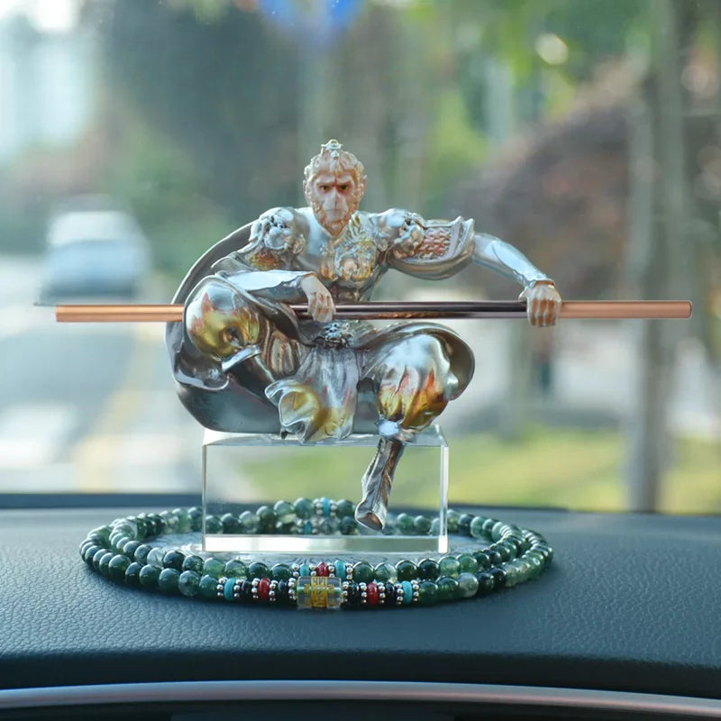 3D Embossed Sun Wukong Dashboard Figurine