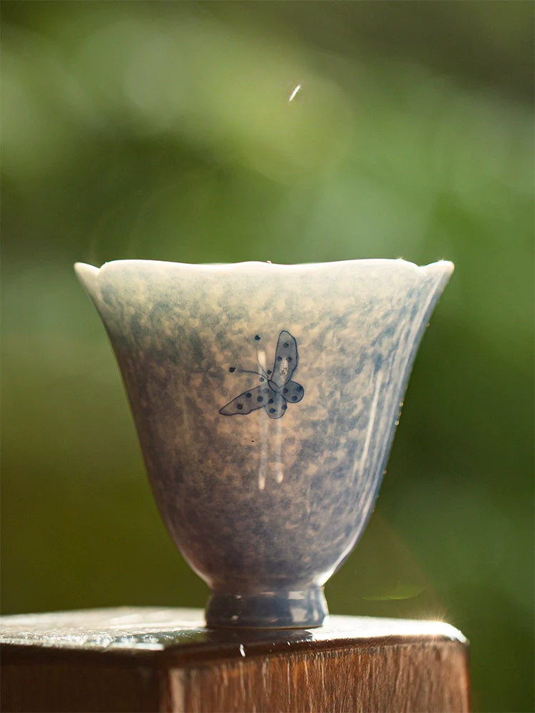 Hand-Painted Floral Teacup