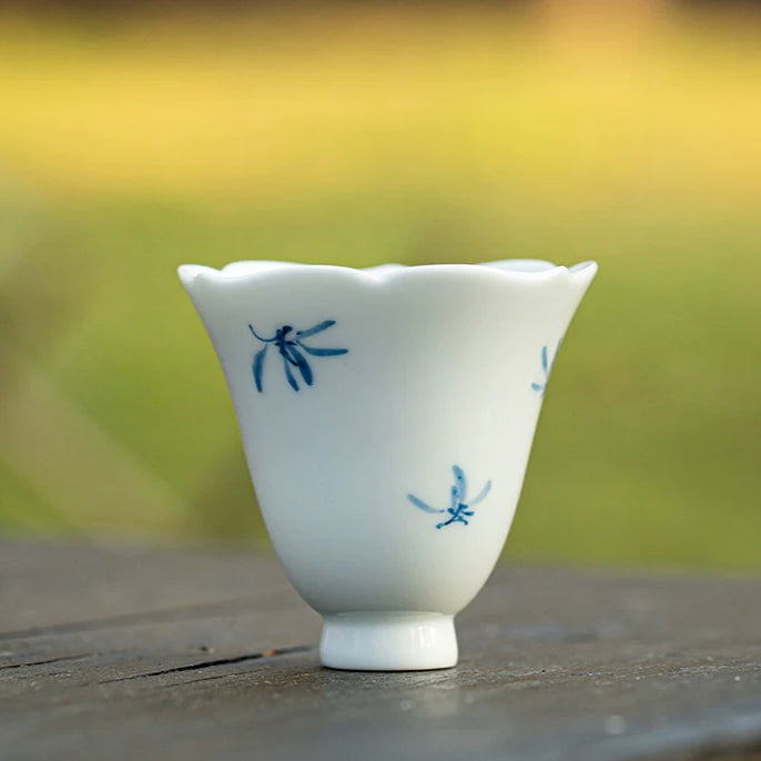 Hand-Painted Floral Teacup