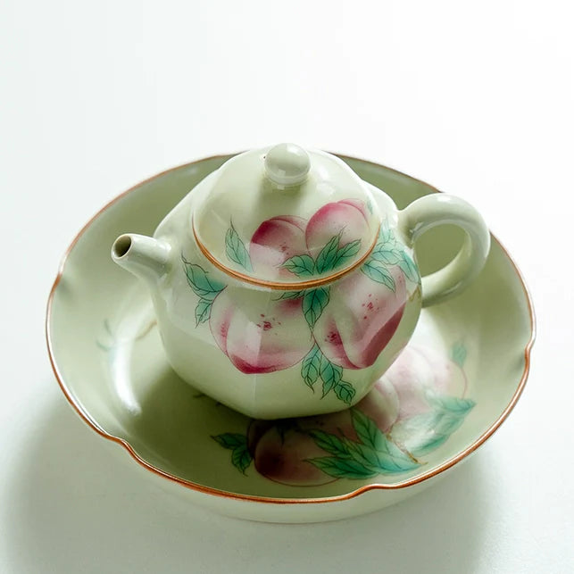 Ru Peach Bafang Home New Chinese Tea Ceramic Tea Kung Fu Tea Set