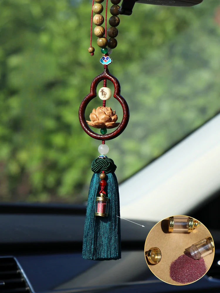 Red Cinnabar Lucky Gourd Pendant