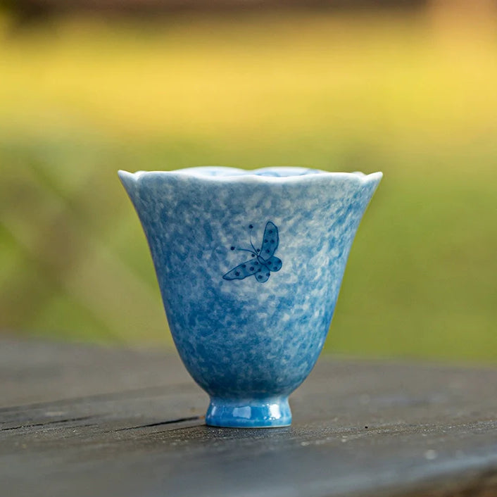 Hand-Painted Floral Teacup