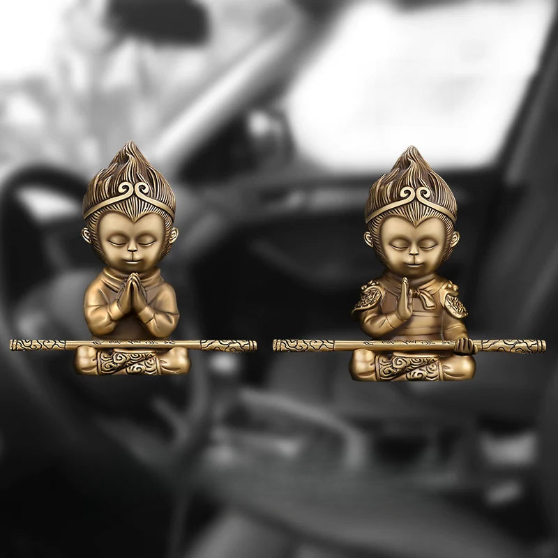 3D Embossed Sun Wukong Dashboard Figurine