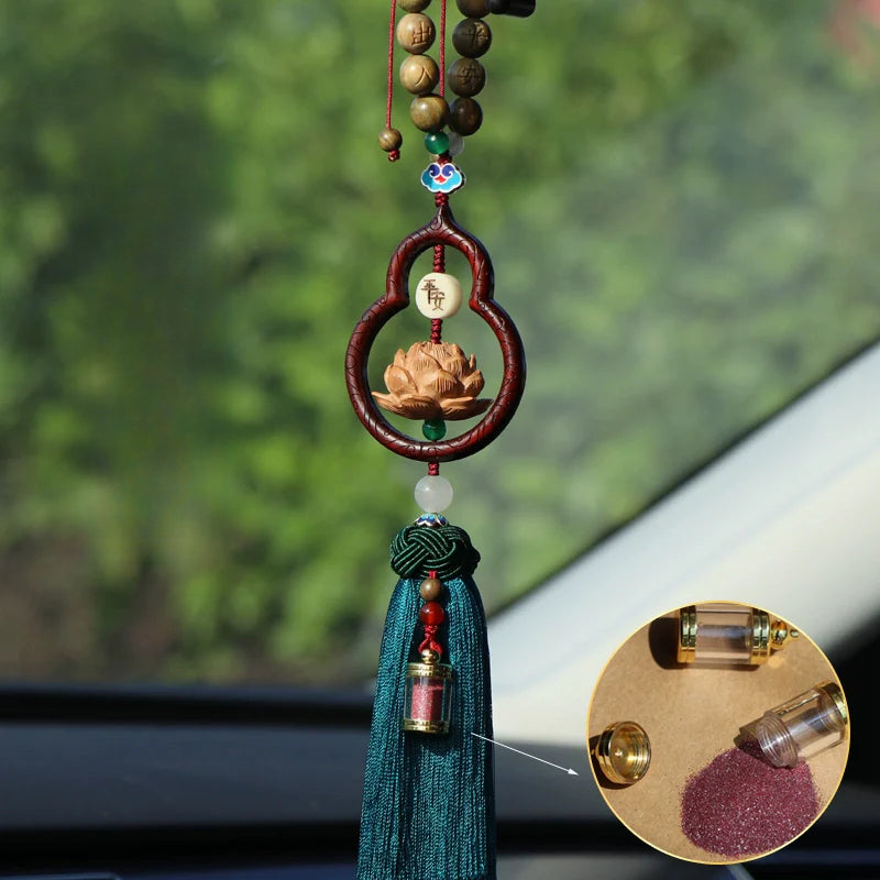 Red Cinnabar Lucky Gourd Pendant