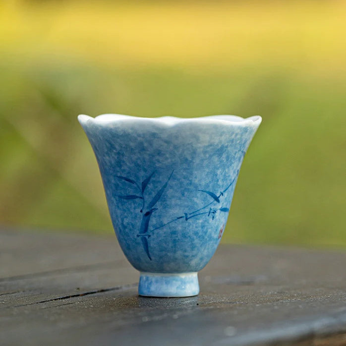 Hand-Painted Floral Teacup