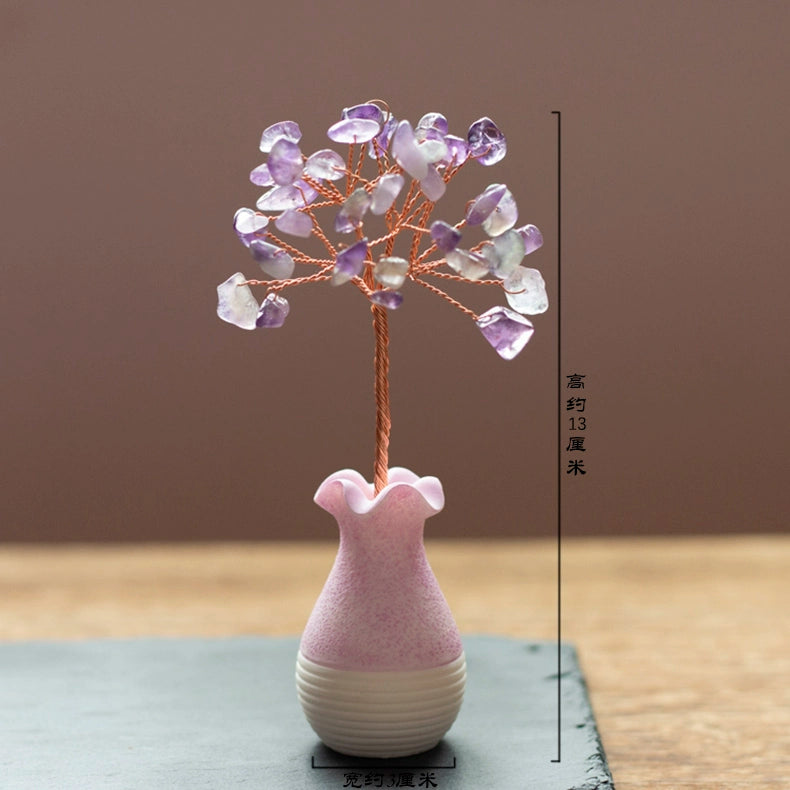 Mini Natural Amethyst Tree Wealth Tree Decoration
