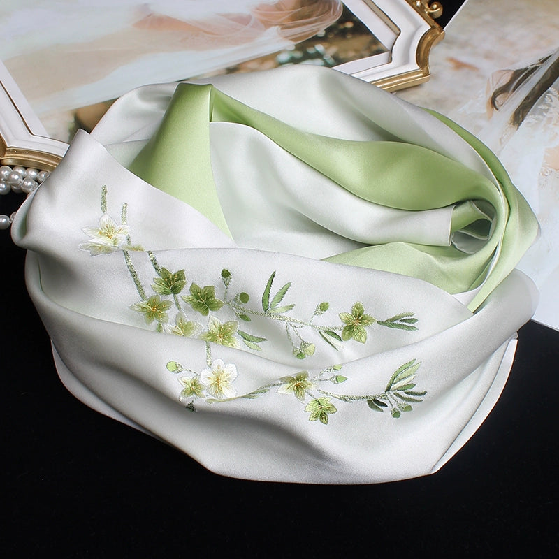 Suzhou embroidery hand-embroidered silk scarf