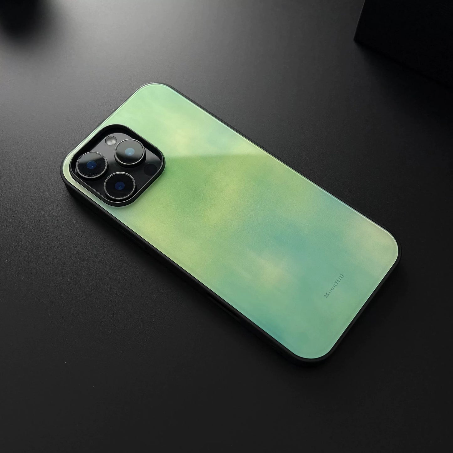 Light green non-slip full-coverage glass original premium phone case