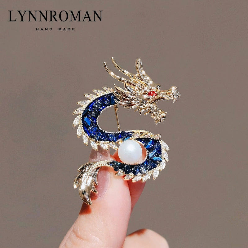 Chinese dragon brooch
