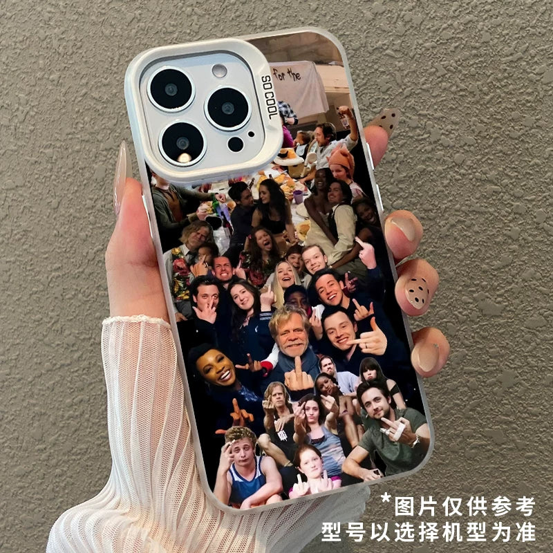 Shameless, unscrupulous Carl, with a high-end phone case.