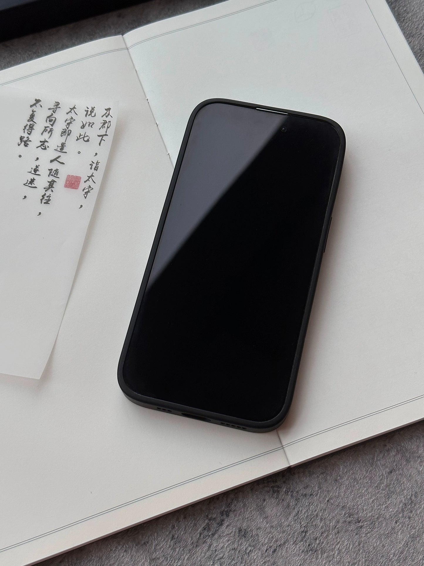 Night Studio White Magnolia Black Phone Case