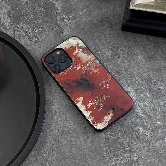 Nighttime snow scene abstract painting non-slip full-coverage glass original premium phone case