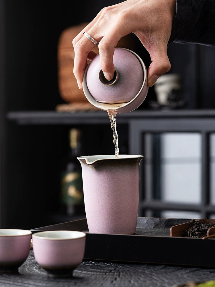 Black Pink Clay Gaiwan