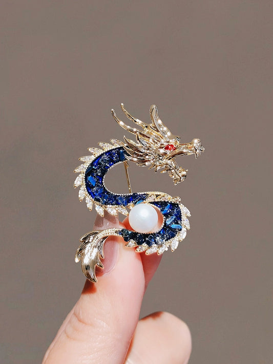 Chinese dragon brooch