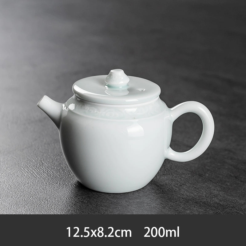 Ru Kiln Teapot Home Retro Ceramic Teapot