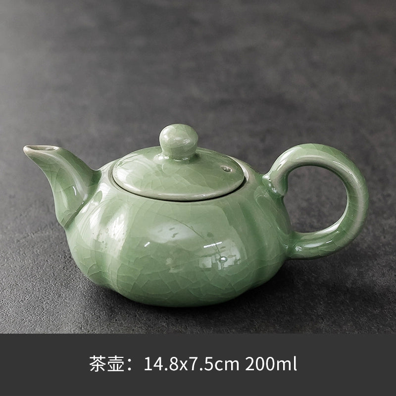 Ru Kiln Teapot Home Retro Ceramic Teapot
